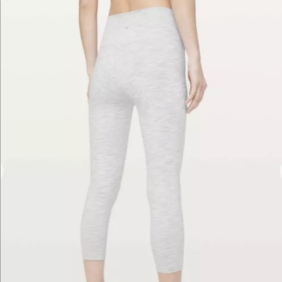 LULULEMON Wunder Under Hi-Rise Wee Are From Space Ice Grey Alpine White 6 - Picture 2 of 9